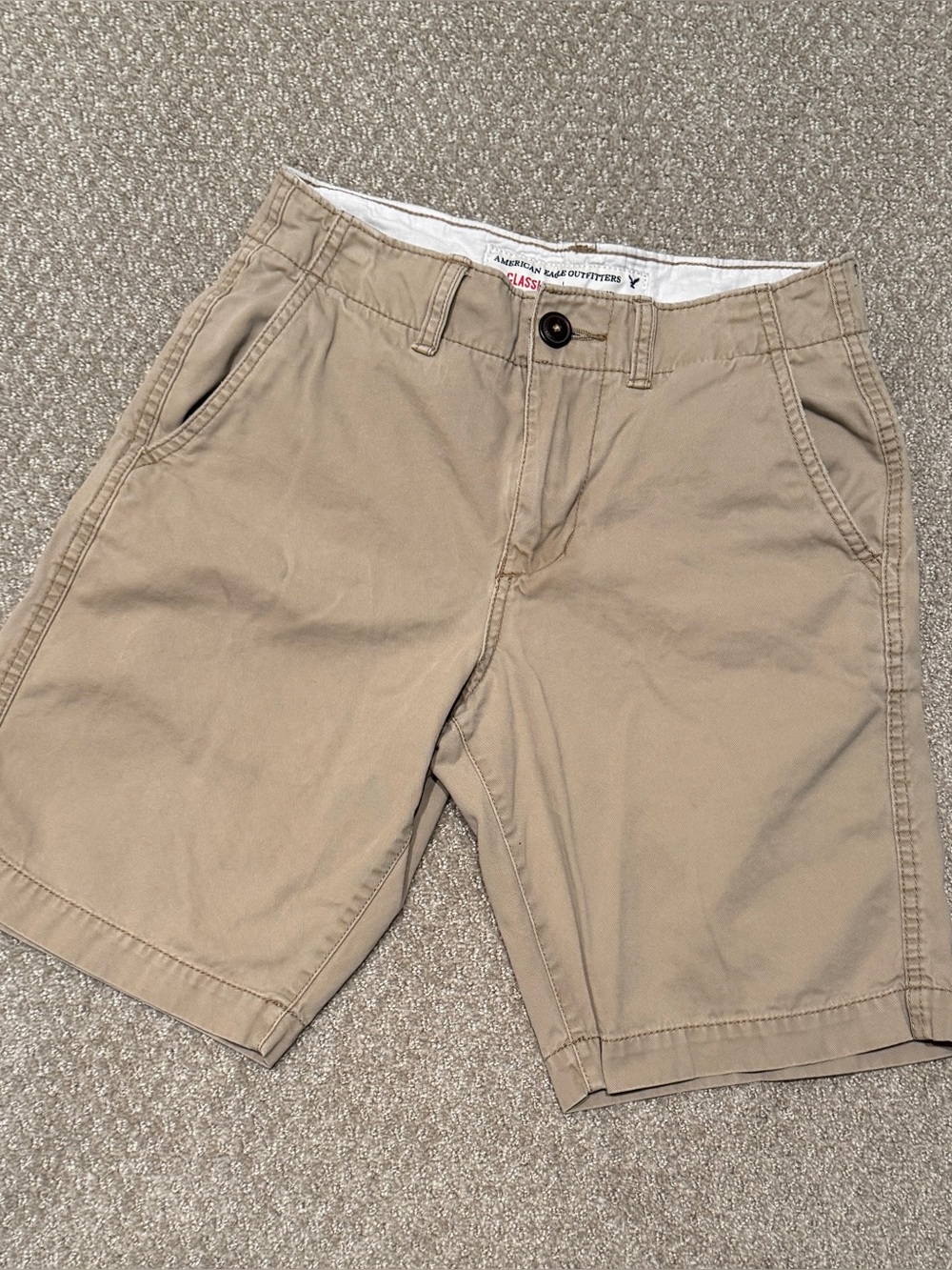 American Eagle Outfitters Men’s Flat Front Shorts - Khaki